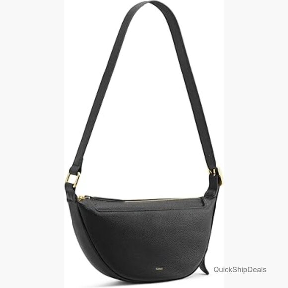 Top Grain Pebbled Cowhide Leather Crossbody Bag with Adjustable Strap